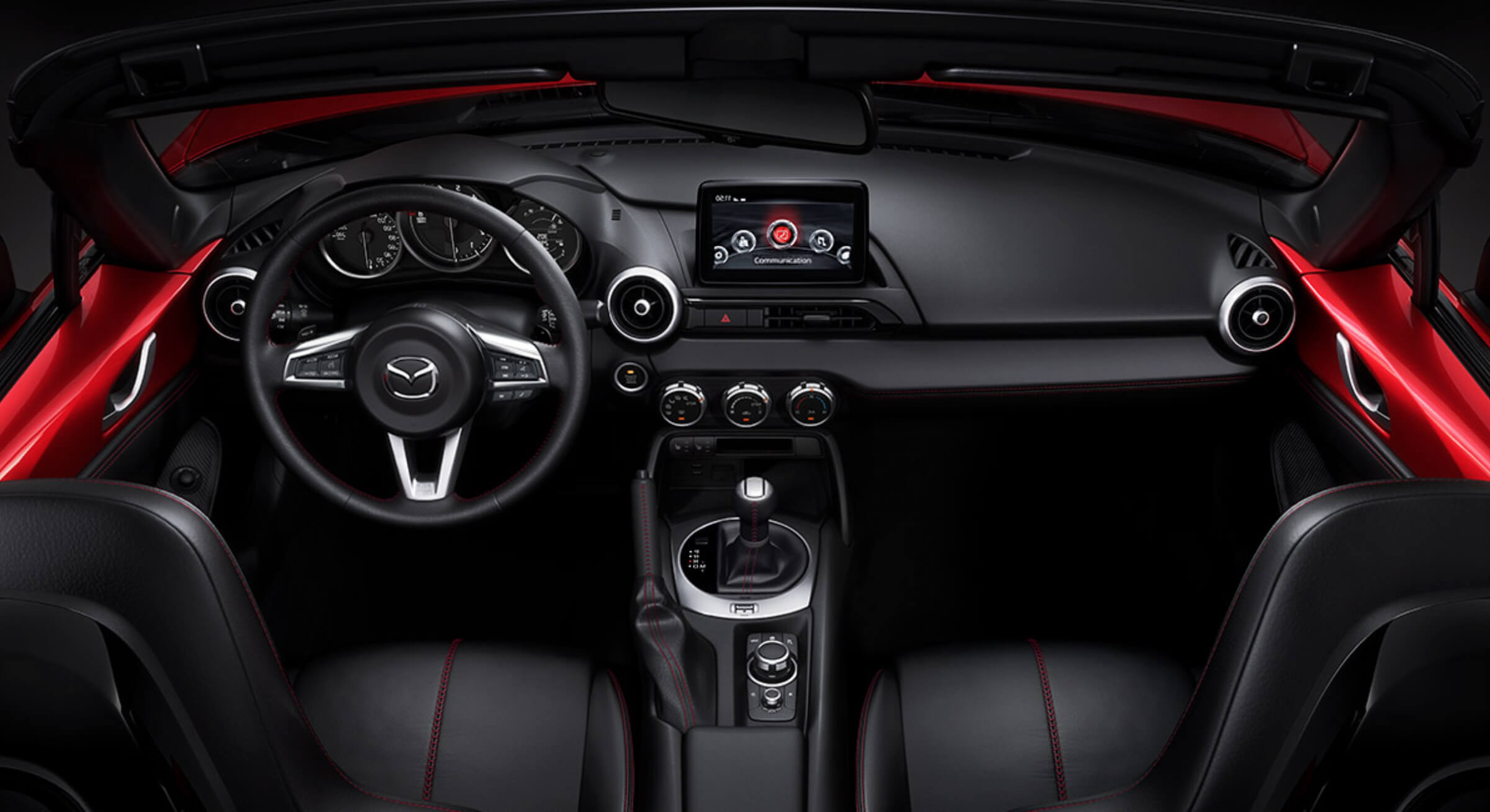 Black Leather Mazda Mx5 Interior
